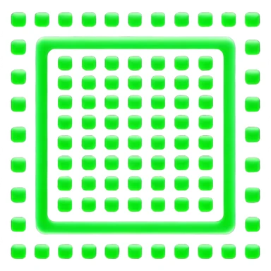 green digital matrix sticker
