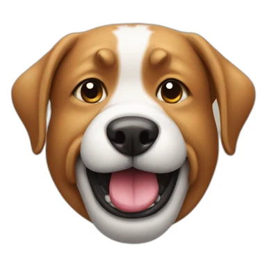Dog with ball in mouth sticker