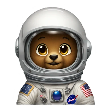 teddy bear astronaut nasa  sticker