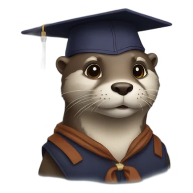 otter scholar sticker