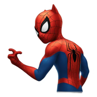 A cat spider-man sticker