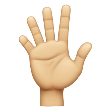 emoji of a hand with the index finger and middle finger straight up, and the thumb going out as if to make an L, then make the two remaining fingers curve into a c like shape sticker
