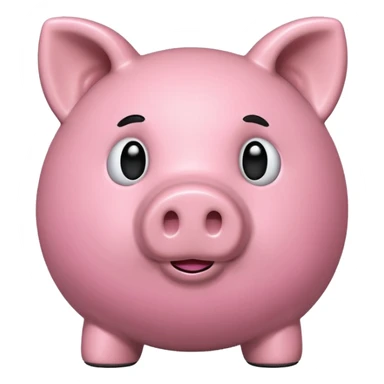 Fuzzy piggy bank  sticker