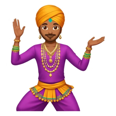 bhangra dancer sticker