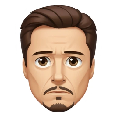 thinking tony stark sticker