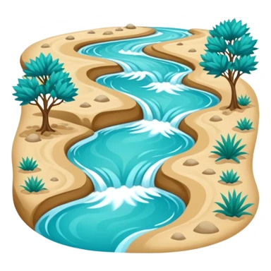 River stream in delta sticker