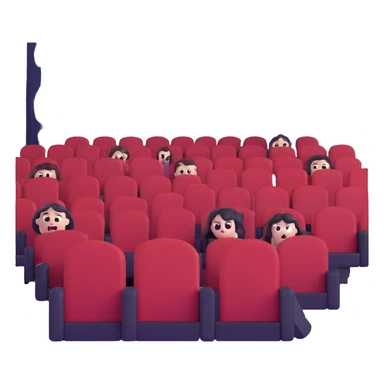 haunted cinema sticker