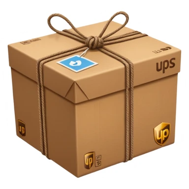 UPS delivery parcel sticker
