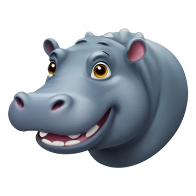 Celebrating hippopotamus  sticker