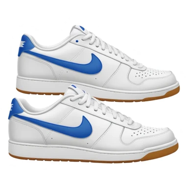 nike white low top tennis shoe runninggum bottom sticker
