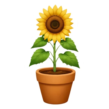 sunflower pot sticker