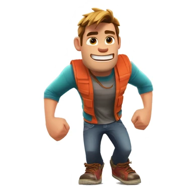 Male Wreck-it ralph in subway surfers sticker
