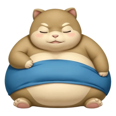 snorlax, try to preserve the character as simple as possible sticker