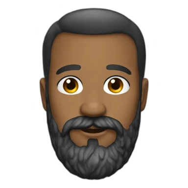 french-TV-Host-beard-black sticker