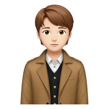 Felix from Stray Kids, K-pop idol with brown hair sticker