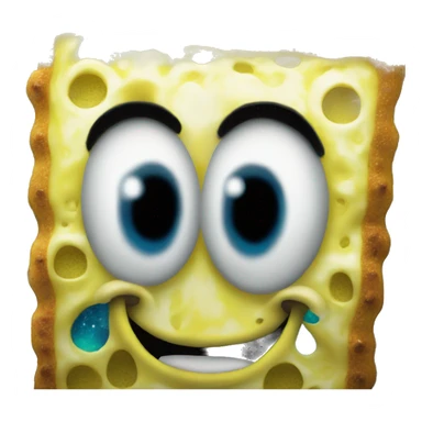 SpongeBob on galaxy gas sticker