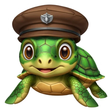 A shitty turtle on an airplane sticker