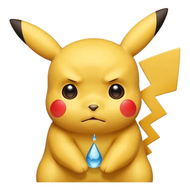 Un Pikachu qui et triste  sticker
