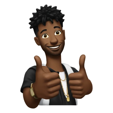 21 savage doing a thumbs up sticker