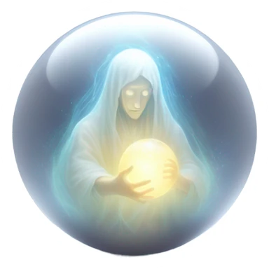 astral projection inside a ball sticker