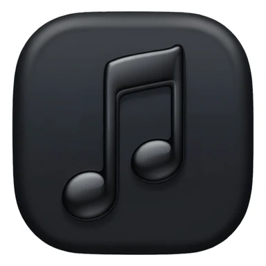 black simple music note re sticker