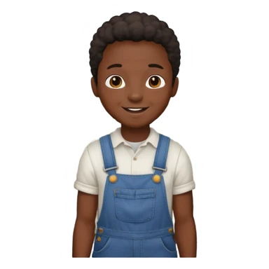 Black kid in cotton field sticker