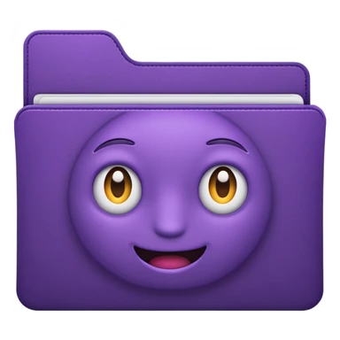 dark purple favorite folder sticker