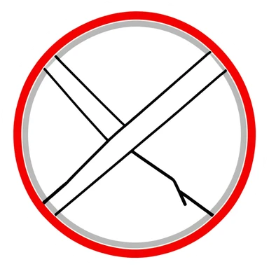 No one under 12 symbol, red circle with 12 inside with a diagonal line across it, prohibition sign sticker