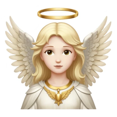 guardian angel with wings and halo from bible sticker