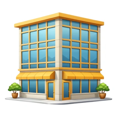 healthy restaurant building sticker