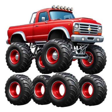 Monster truck sticker