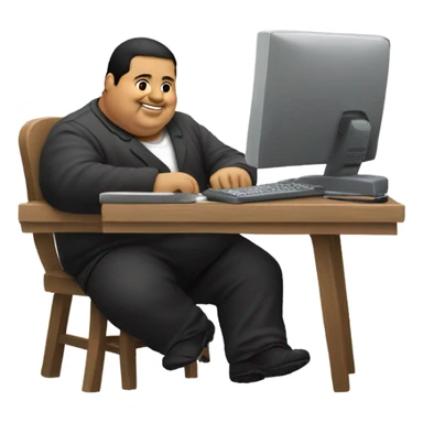 Fat Mexican on the computer sticker