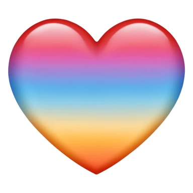 Ombré red orange yellow pink blue  heart 2016 vibes sticker