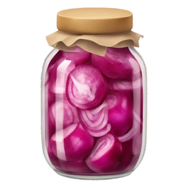 pickled red onions in a jar sticker