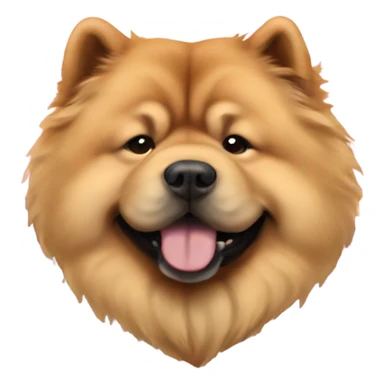 Chow chow in heart sticker