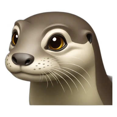 Loutre dur tortue sticker