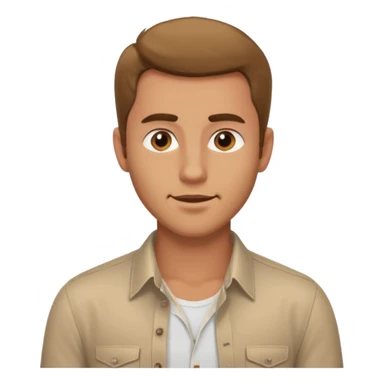 a guy who tries to catch women's attention, his shirt is is unbuttoned and his chest hair is visible, his eyes are flirting  sticker