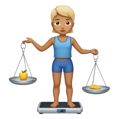 standing on digital scales sticker