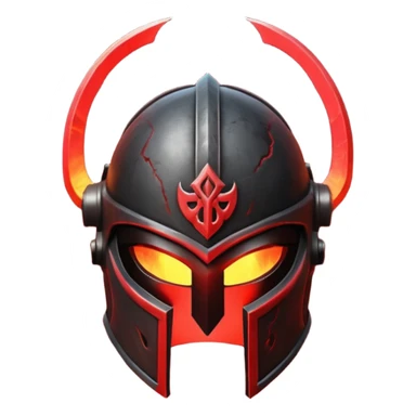 Ares legendary helmet object icon, ancient Greek helmet with glowing red runes, deep red energy glow, battle scars, epic fantasy style, 3D cartoon, mobile game icon style, centered, clean background, no text, no watermark

 sticker