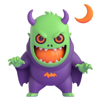 Halloween Monster Night sticker