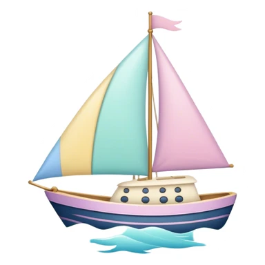 un vela muy felis y con colores pasteles sticker