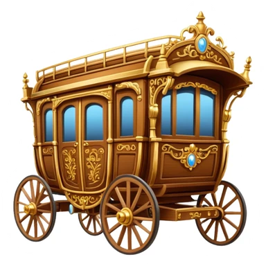 huge-horse-drawn-fancy-french-stagecoach-caravan sticker