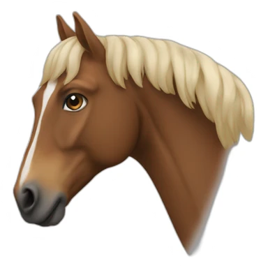 Bah e et cheval sticker