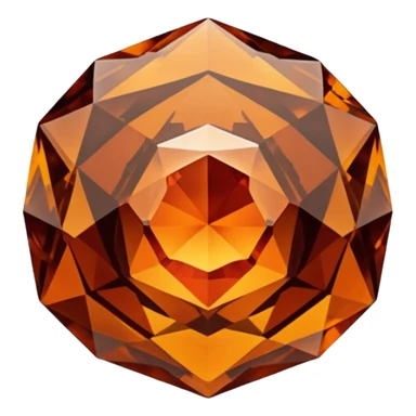 chatoyant gemstone crystal brown and dark orange 3d png background layers sticker