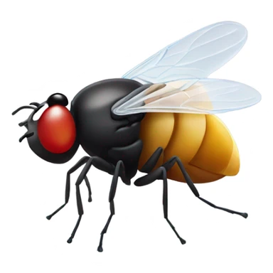 Fly with McDonalds logo in the wings sticker