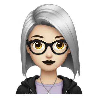 Mall goth girl sticker