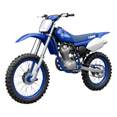 blue yamaha 250 dirt bike sticker
