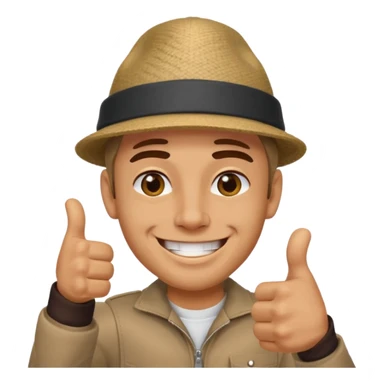 Buat gambar those bad tings guy dari sml yg sedang senang dan berikan jempol sticker