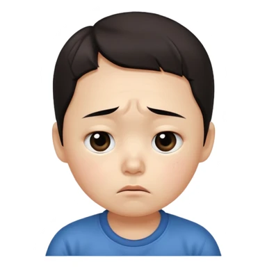 a Korean four-year-old who’s exhausted from studying sticker