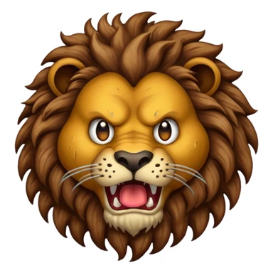 💩🦁 Fuse these two emojis together into a MONSTER LOGO sticker